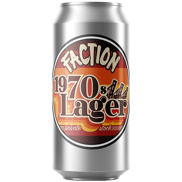 Faction Brewing 1970's Lager (473ml) / 1970年代 ラガー【5/16出荷】