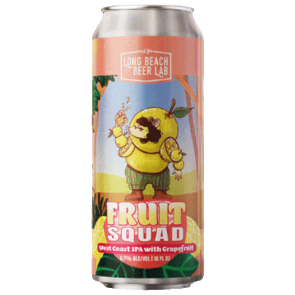 Long Beach Beer Lab Fruit Squad Grapefruit IPA (473ml) / フルーツ スクワッド