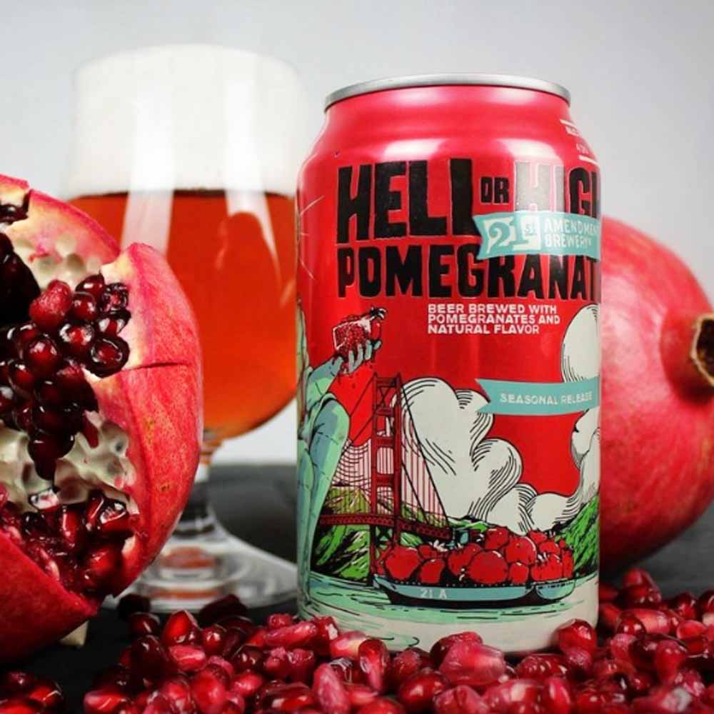 21st Amendment Brewery Hell or High Pomegranate (355ml) / ヘル オア ハイ ポメグラネイト