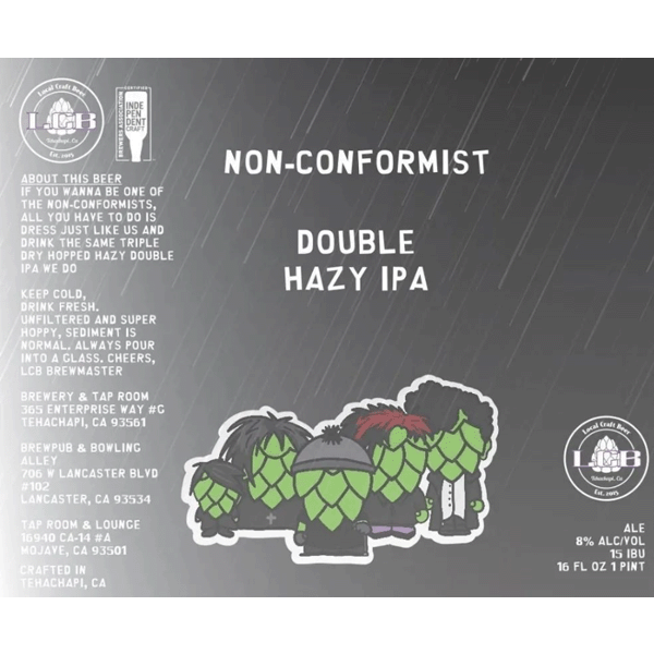 Local Craft Beer Non-Conformist NE DIPA (473ml) / ノンコンフォーミスト