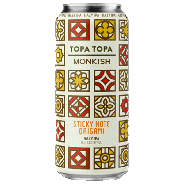 Topa Topa Sticky Note Origami Hazy IPA (Monkishコラボ) (473ml) / スティッキー ノート オリガミ【11/27出荷】