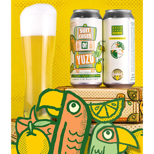 Green Cheek Suitcases Of Yuzu Gose (横浜ベイコラボ) (473ml) / スーツケース オブ ユズ