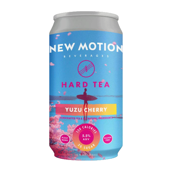 New Motion Yuzu Cherry Hard Tea (355ml)