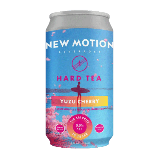 New Motion Yuzu Cherry Hard Tea (355ml)