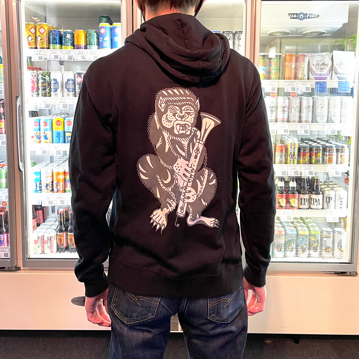 The Veil Gorilla Zip Up Hoodie