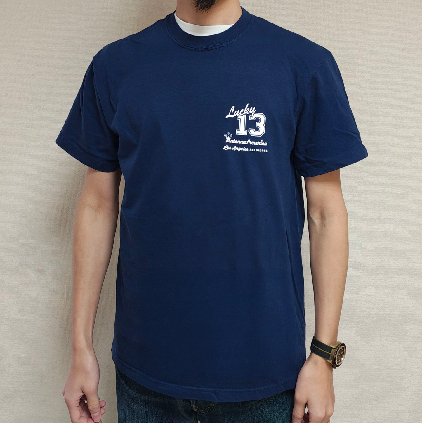 Los Angeles Ale Works - Lucky 13 T-shirts Navy