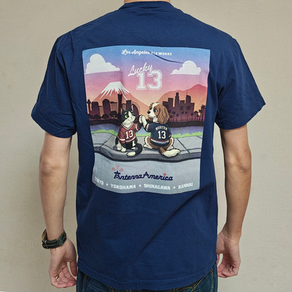 Los Angeles Ale Works - Lucky 13 T-shirts Navy