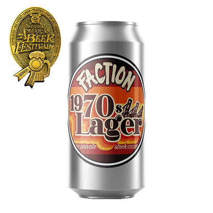 Faction Brewing 1970's Lager (473ml) / 1970年代 ラガー【5/16出荷】