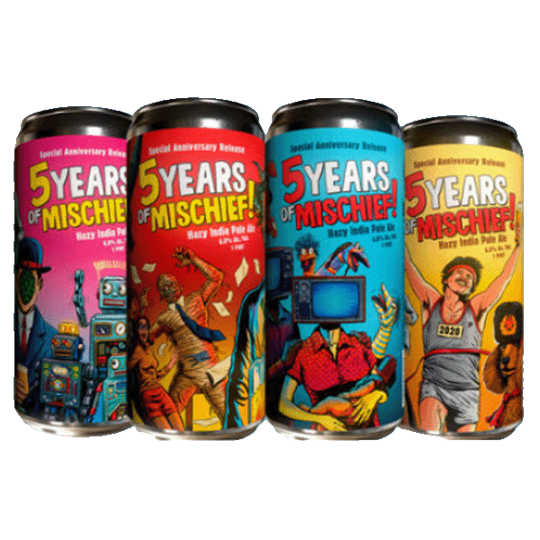 Paperback 5 Years of Mischief Hazy IPA (473ml)