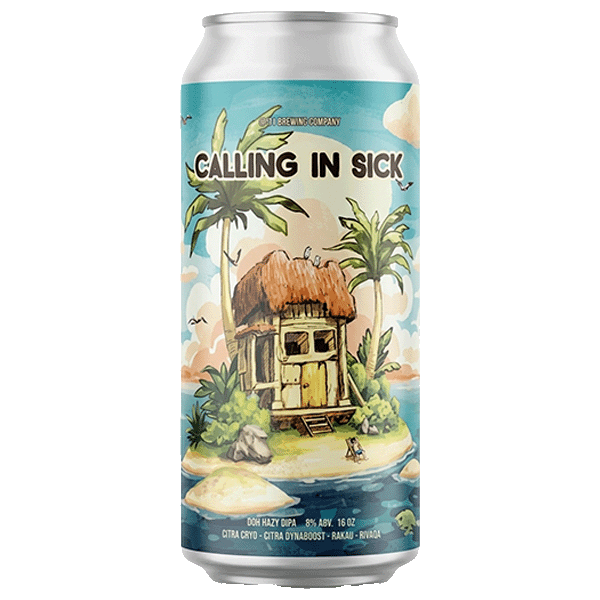 8 bit Brewing Calling In Sick DDH Hazy DIPA  (473ml) / コーリング イン シック【11/5出荷】