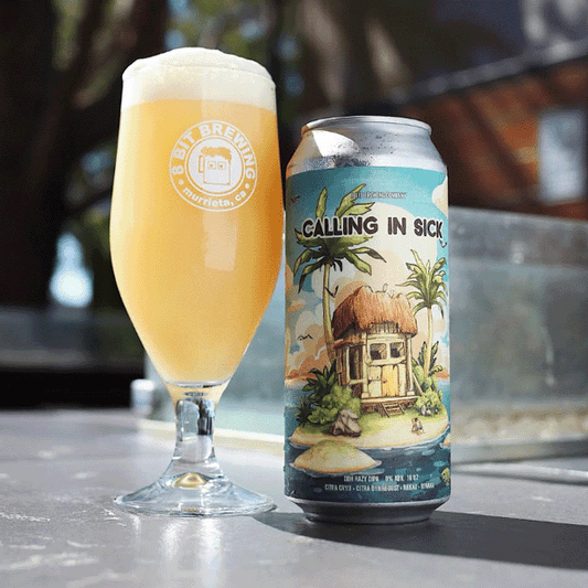 8 bit Brewing Calling In Sick DDH Hazy DIPA  (473ml) / コーリング イン シック【11/5出荷】