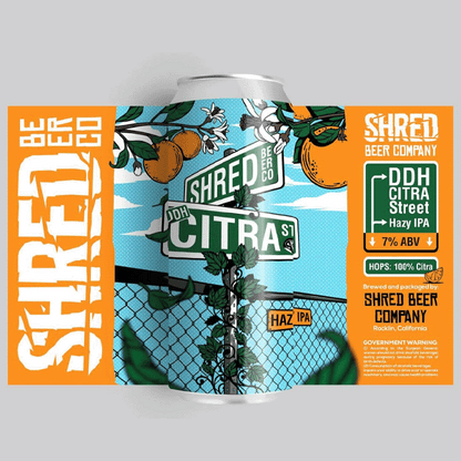 Shred Beer Company DDH Citra Street Hazy IPA (473ml) / DDHシトラストリート