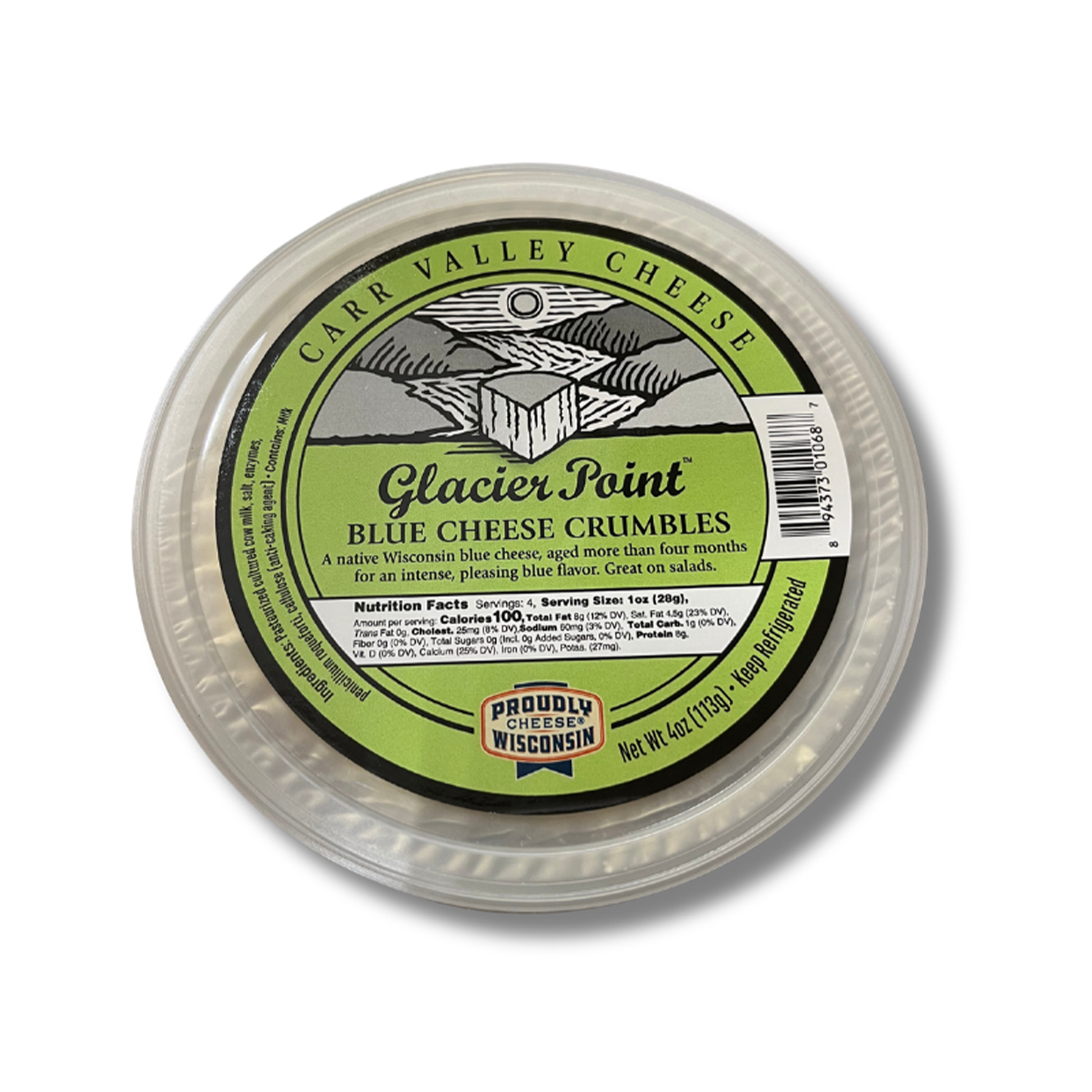 Carr Valley Glacier Blue Cheese Crumbles