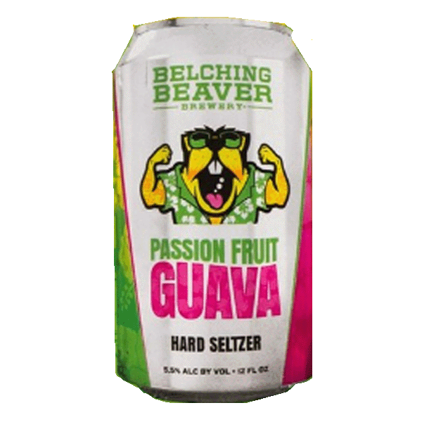 Belching Beaver Hard Seltzer Passion fruit Guava (355ml) / ハードセルツァー パッションフルーツ グアバ