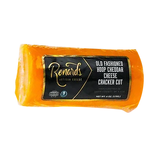 Renard's Cheese Old Fashioned Hoop Chedar Cheese Cracker Cut 6oz