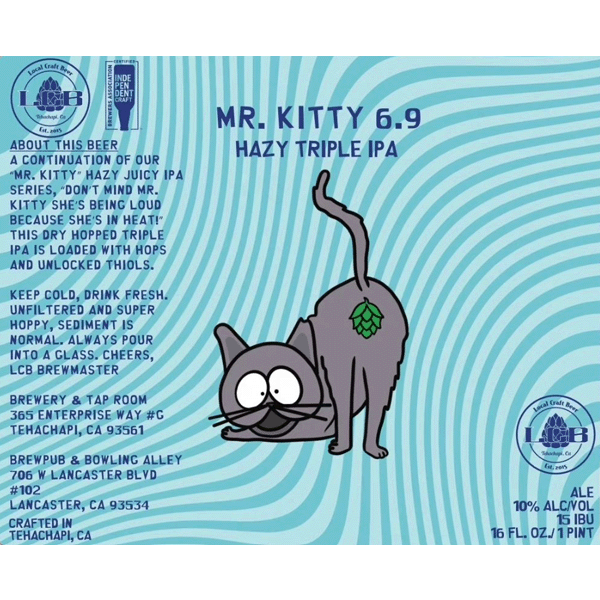 Local Craft Beer Mr. Kitty 6.9 NE TIPA (473ml) / ミスターキティ 6.9