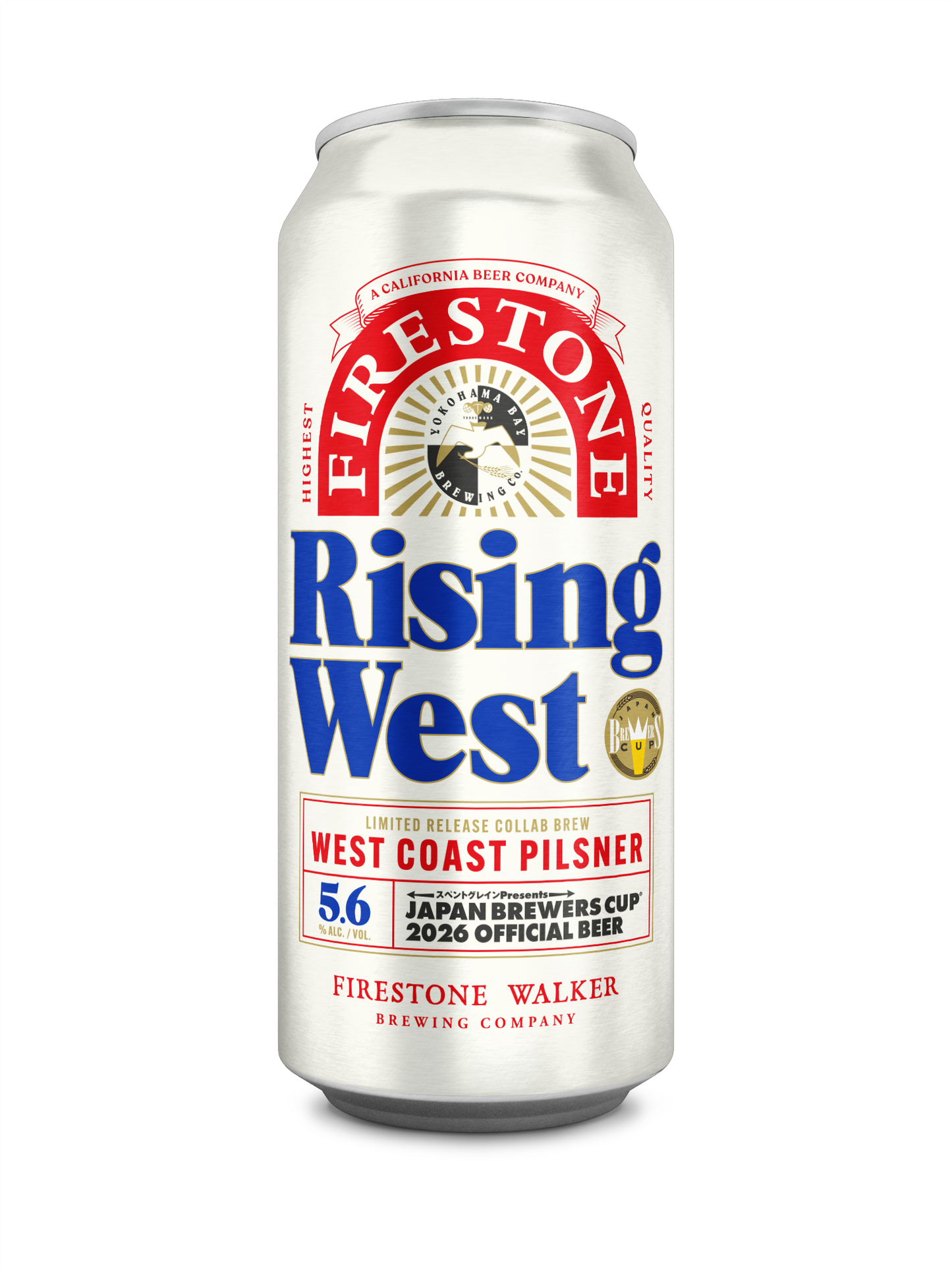 Firestone Walker Rising West WC Pils (横浜ベイブルーイングコラボ) (473ml) / ライジングウエスト（横浜ベイコラボ）【1/29出荷】