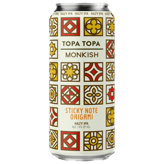 Topa Topa Sticky Note Origami Hazy IPA  (Monkishコラボ) (473ml) / スティッキー ノート オリガミ【11/27出荷】