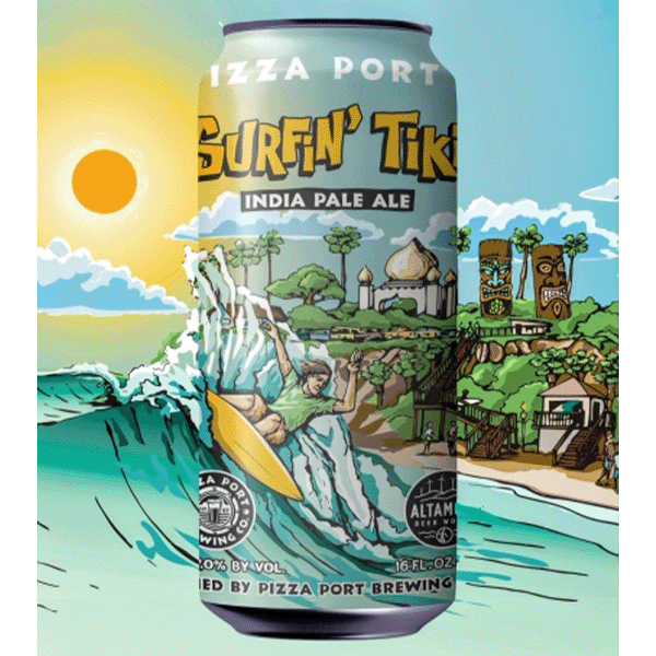 Pizza Port Surfin Tiki IPA (Altamontコラボ) (473ml) / サーフィン ティキ