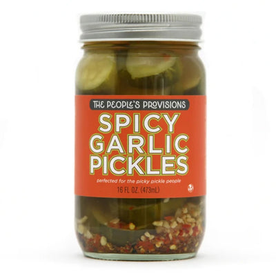 The People's Provisions - Spicy Garlic Pickles 16oz / スパイシーガーリックピクルス
