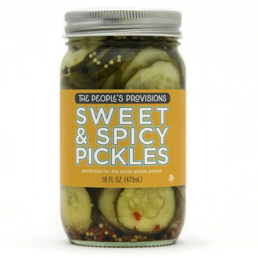 The People's Provisions - Sweet & Spicy Pickles 16oz / スイート＆スパイシーピクルス