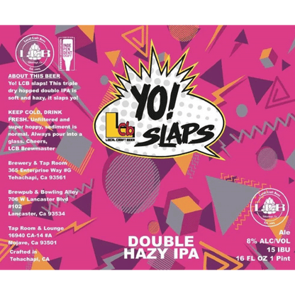 Local Craft Beer Yo! LCB Slaps NE DIPA (473ml) / ヨー! LCBスラップス