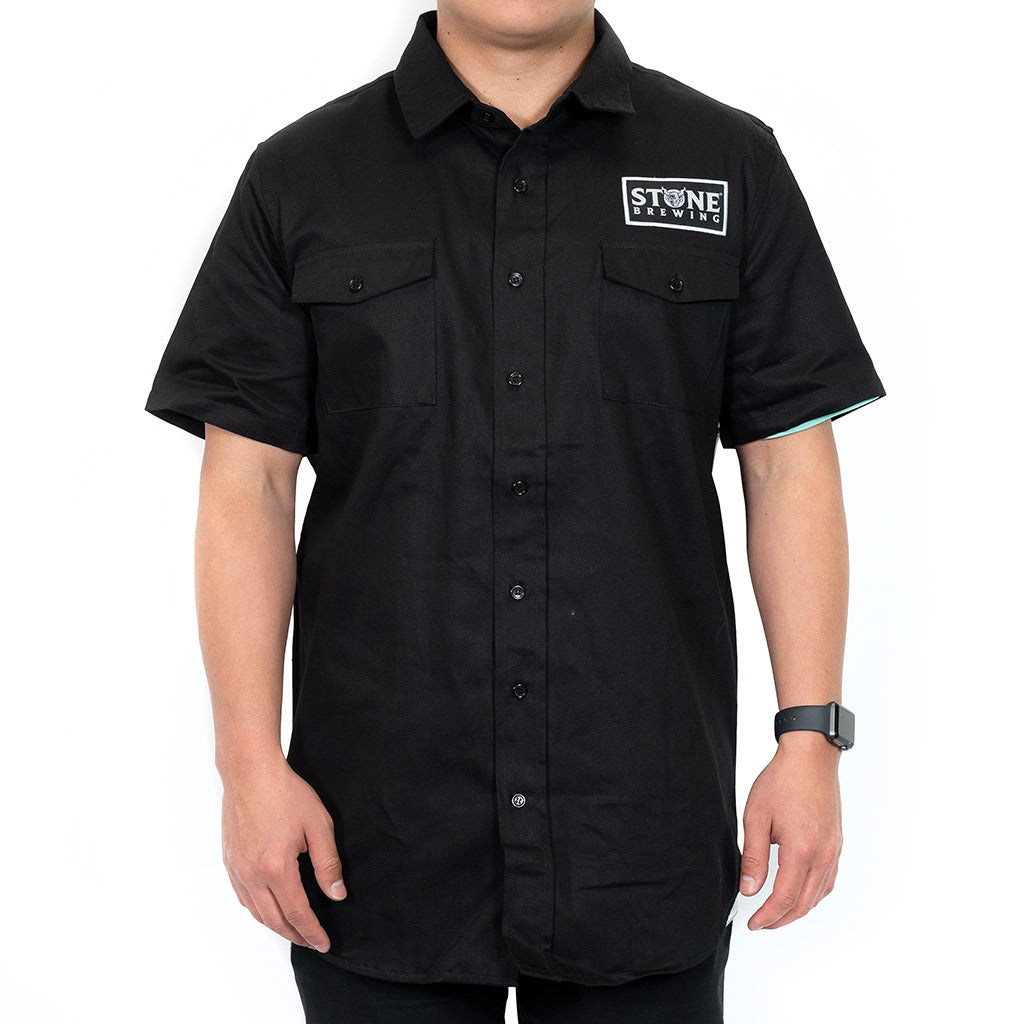 Stone Essential Work Shirt Black / エッセンシャル ワークシャツ(ブラック)