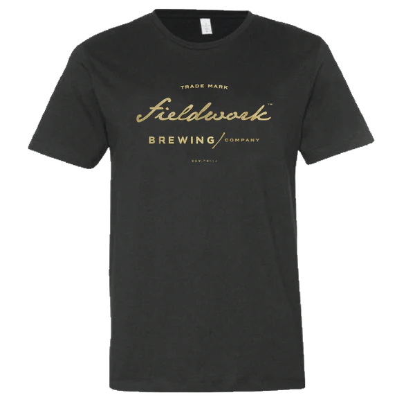 Fieldwork CHARCOAL/GOLD UNISEX T-SHIRT (L)