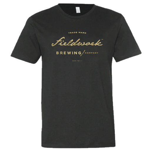 Fieldwork CHARCOAL/GOLD UNISEX T-SHIRT (L)