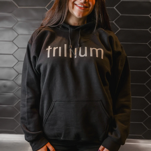 Trillium Logo Black Hoodie