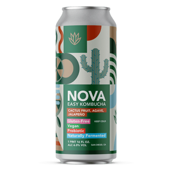 Novo Brazil NOVA Kombucha Cactus Fruit, Agave, Jalapeno / ノバ コンブチャ カクタスフルーツ アガベ ハラペーニョ
