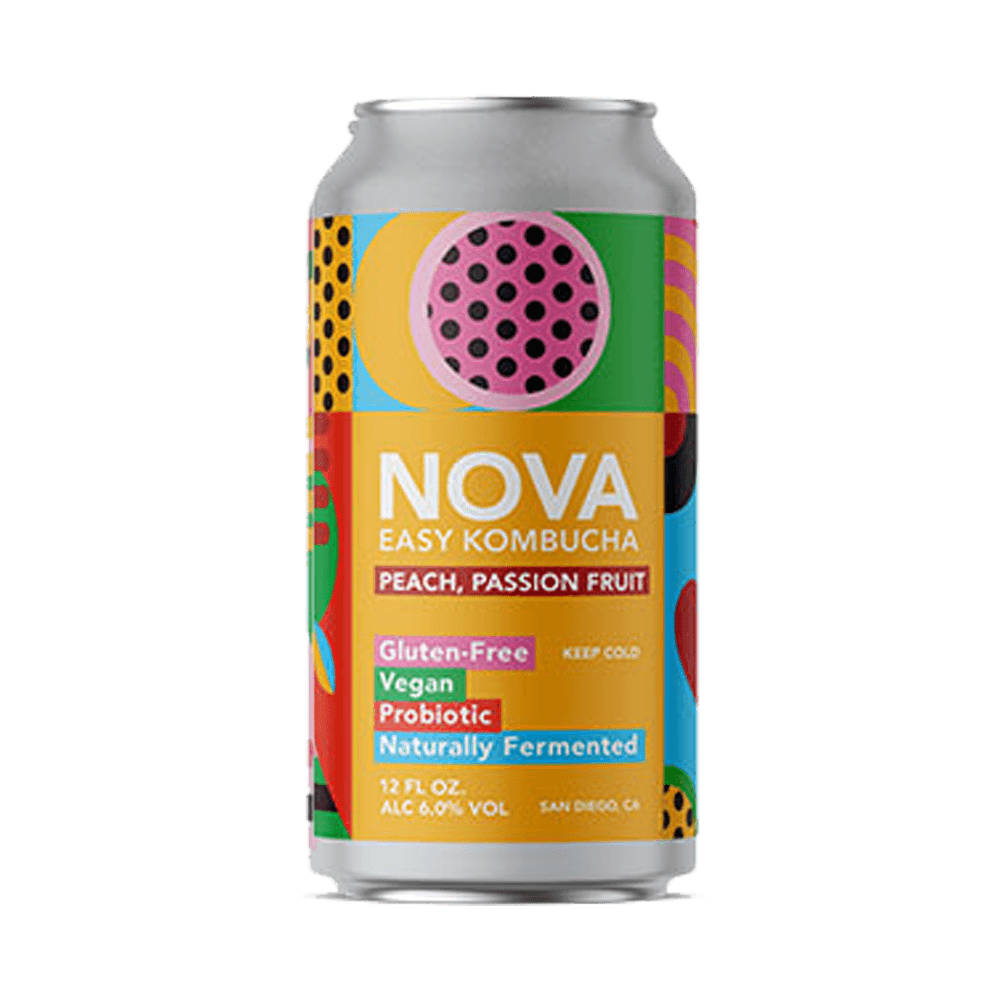 Novo Brazil NOVA Kombucha Peach PassionFruit / ノバ コンブチャ ピーチ パッションフルーツ